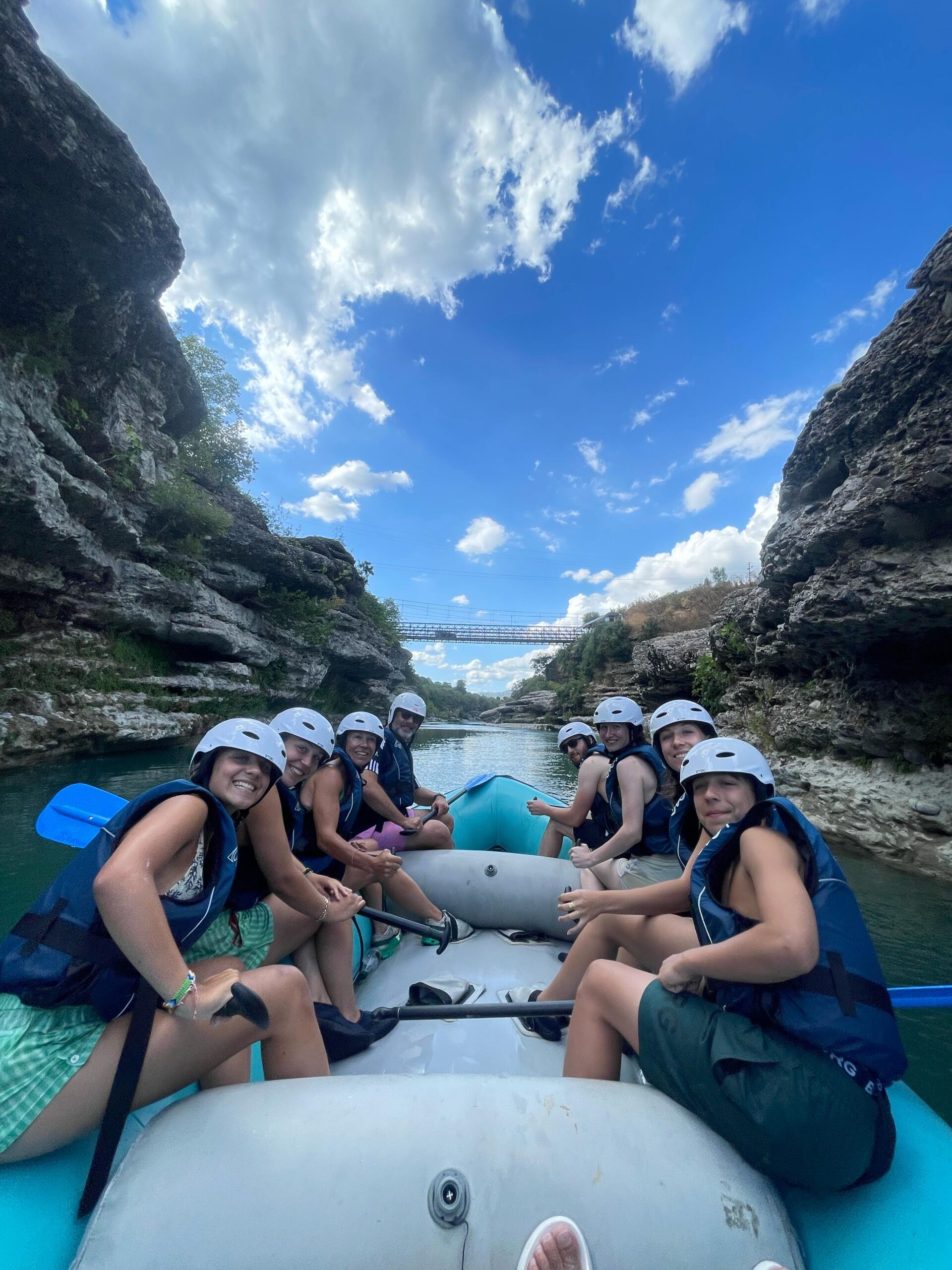 Family rafting in Wild River